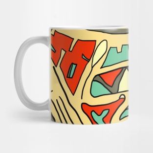 Retro Palette Doodle 2 Mug